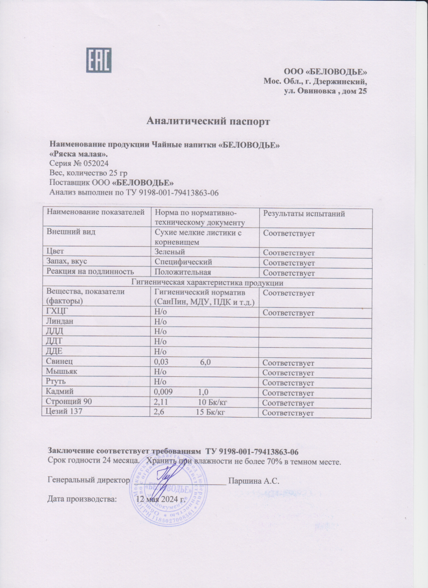 Паспорт №052024